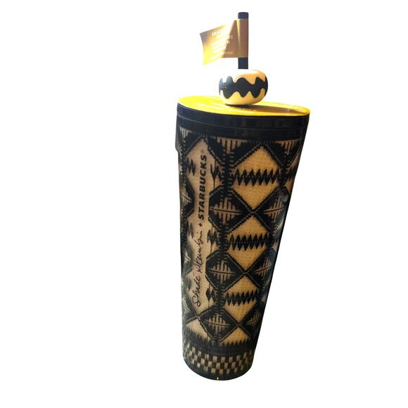 STARBUCKS Shade Akanbi Berber Diamond Plastic Cold Cup Tumbler 24oz 2025 - Picture 1 of 4